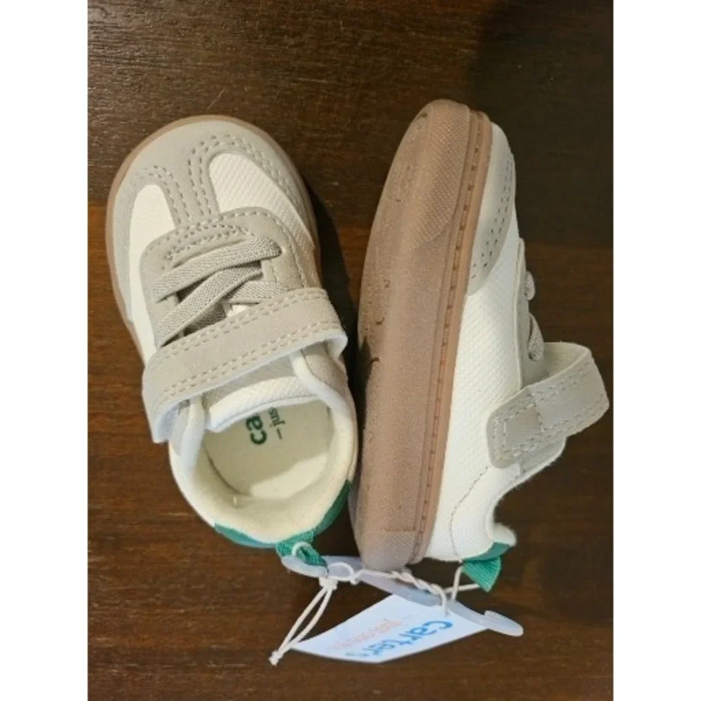 Carter's‎ Just One You® Toddler Boys' First Walker Sneakers Khaki 3 Machine Wash